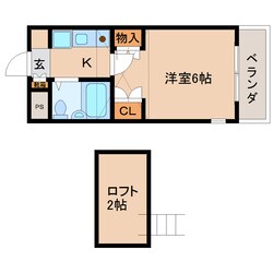 近鉄奈良駅 バス12分  南方町下車：停歩4分 2階の物件間取画像